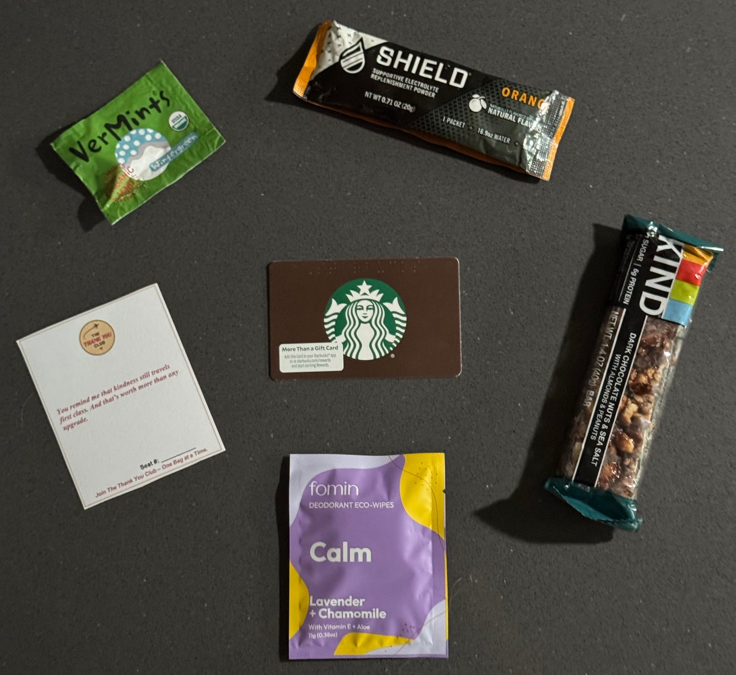 thank you gift bag for flight attendants